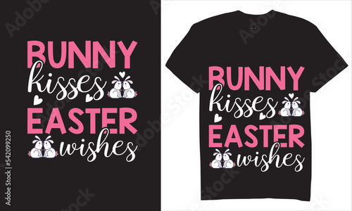Print bunny kisses ester wishing t-shirt design