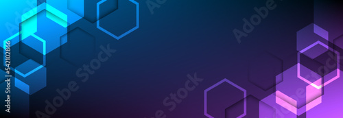 Abstract hexagon background for design works. Background of hexagons. Geometric abstract background with simple hexagonal elements.