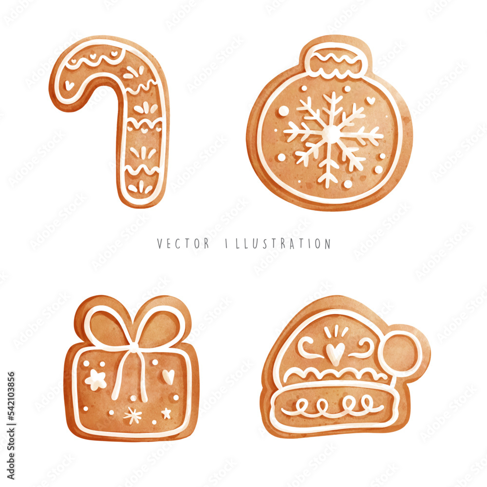 Gingerbread cookies Christmas cookies vector illustration christmas Gingerbread cookies Christmas cookies vector illustration christmas