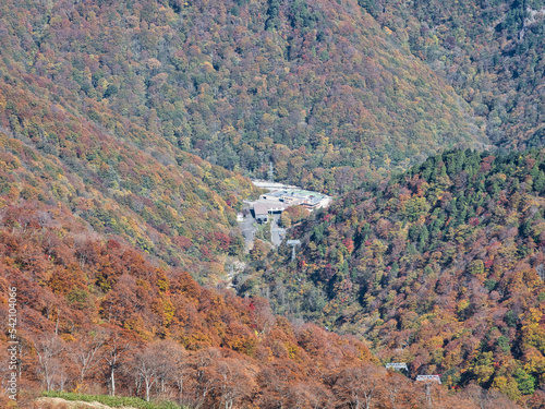 天神山から見た紅葉風景