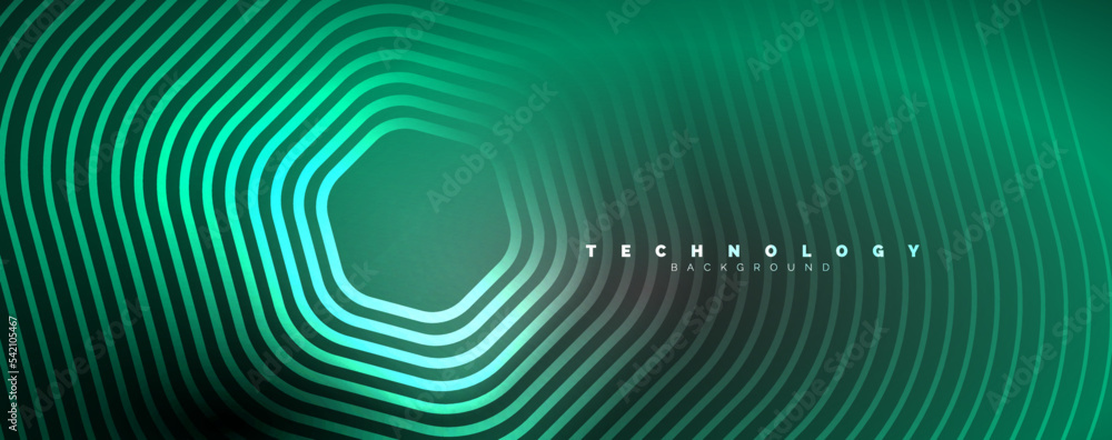 Neon shiny hexagons abstract background, technology energy space light concept, abstract background wallpaper desig Neon shiny hexagons abstract background, technology energy space light concept, abstract background wallpaper desig