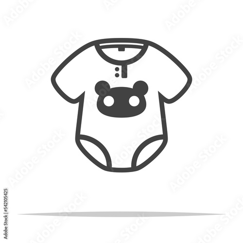 Baby onesie icon transparent vector isolated