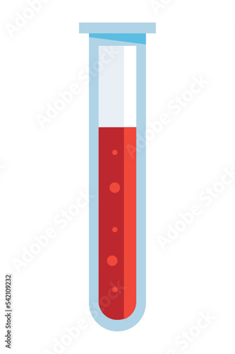 tube test with blood