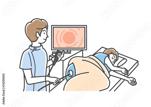 お尻から挿入する内視鏡の大腸検査