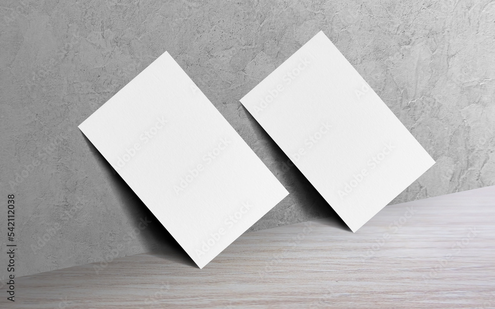 Minimal business card mockup Minimal business card mockup