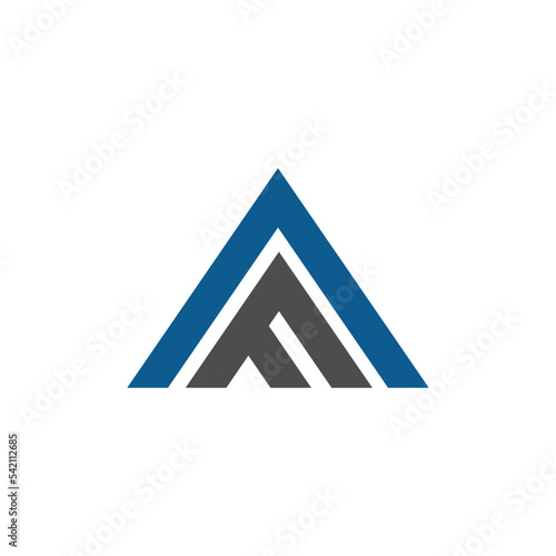 Desain grafis vektor logo AF photo