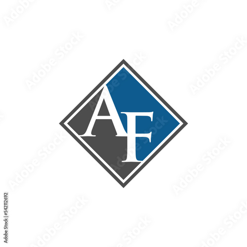 the concept of the letter A logo and the letter F AF logo design. Designed for your website design, logo, application.