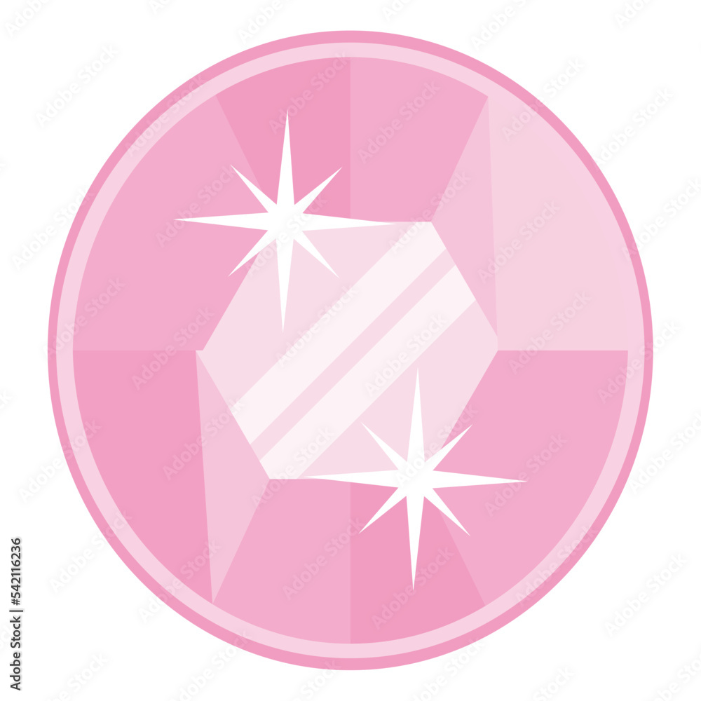 Fototapeta premium pink circle gemstone luxury