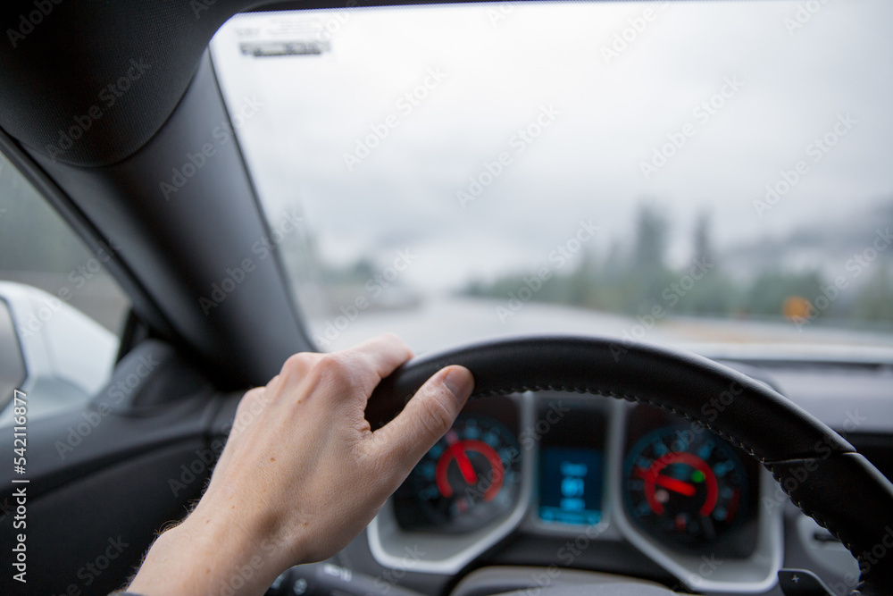 Hands on the wheel while driving Hands on the wheel while driving