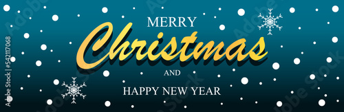 Merry Christmas and Happy new year Text. Letters for the holiday greeting gift poster. Xmas card. Design for Christmas day festival. Vector illustration.