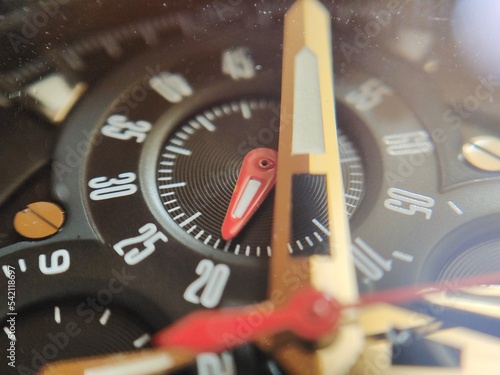 Chronometer on a wrist watch photo