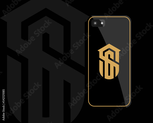 Letter S G logo design. creative minimal monochrome monogram symbol. Universal elegant vector emblem. Premium business logotype. Graphic alphabet symbol for corporate identity