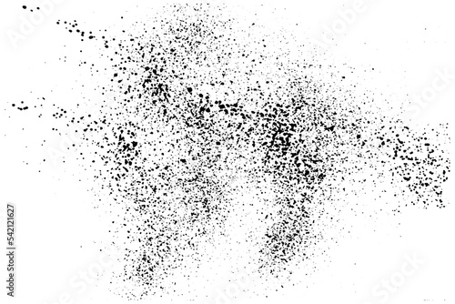 Ink spray dots, paint brush drops, background. Vector illustration