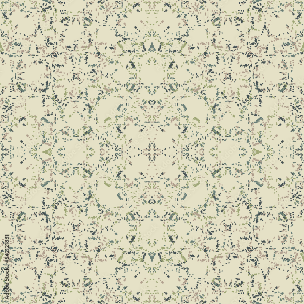 Seamless fractal pattern in vector format for printed fabrics or any ...