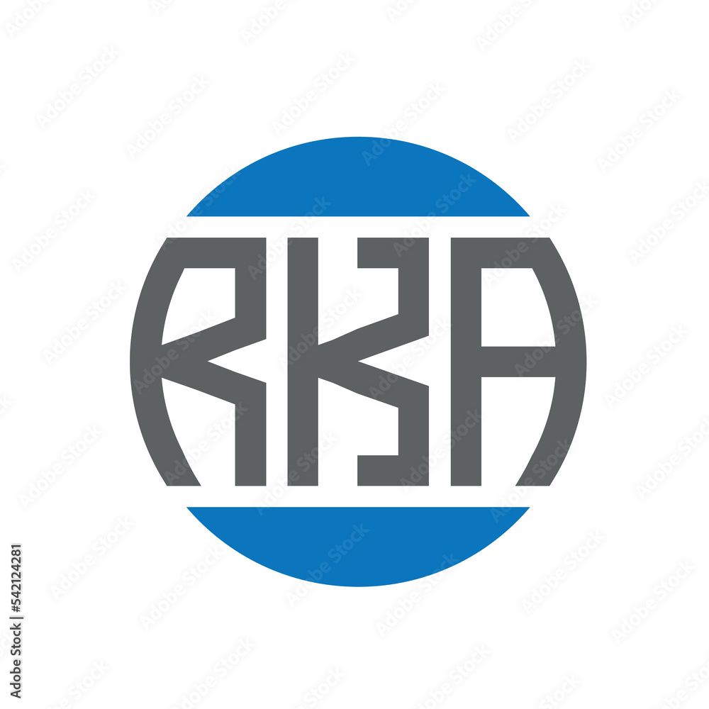 RKA letter logo design on white background. RKA creative initials circle logo concept. RKA letter design. RKA letter logo design on white background. RKA creative initials circle logo concept. RKA letter design.