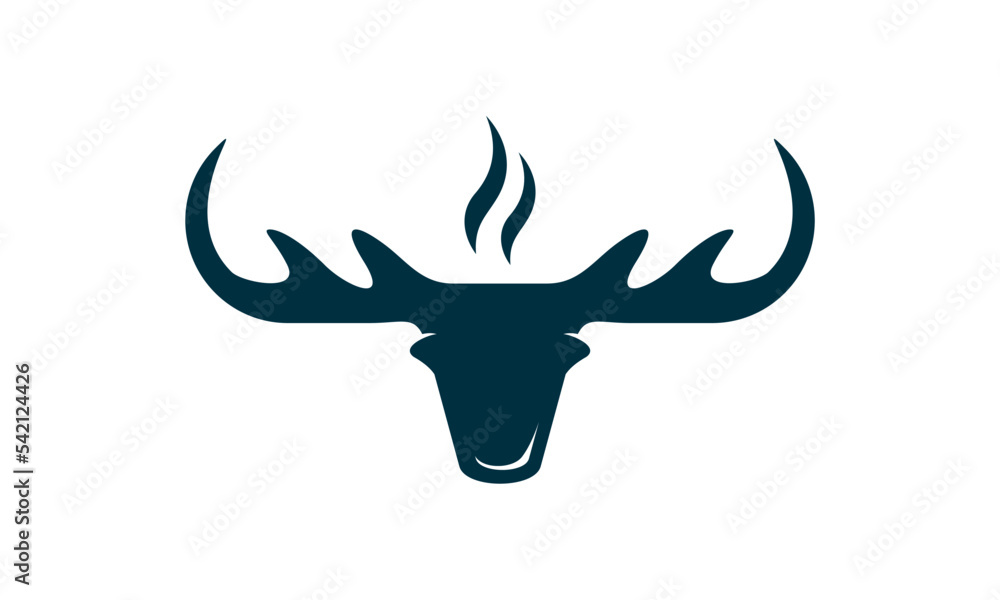 deer moose head silhouette deer moose head silhouette