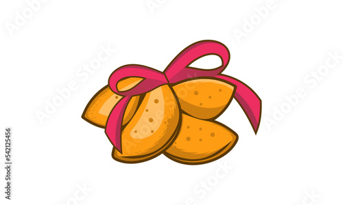 illustration of fortune cookie