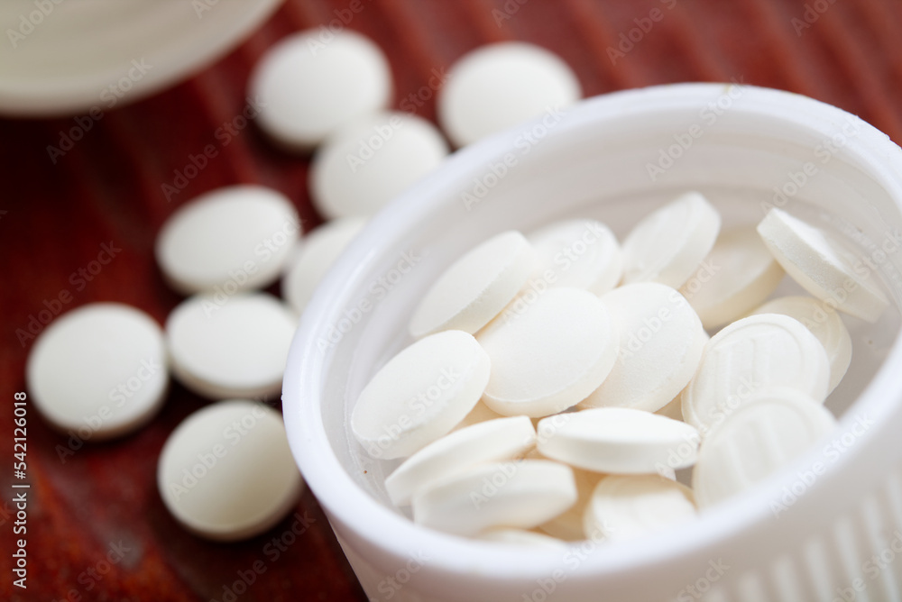 Close up of sodamint or sodium bicarbonate tablets. Close up of sodamint or sodium bicarbonate tablets.