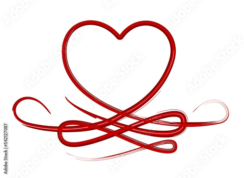 Symbol of the stylized red heart.