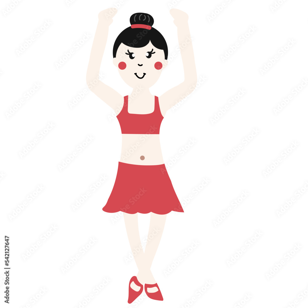 cute ballerina childish hand drawn vector element cute ballerina childish hand drawn vector element