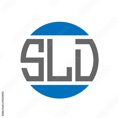 SLD letter logo design on white background. SLD creative initials circle logo concept. SLD letter design.