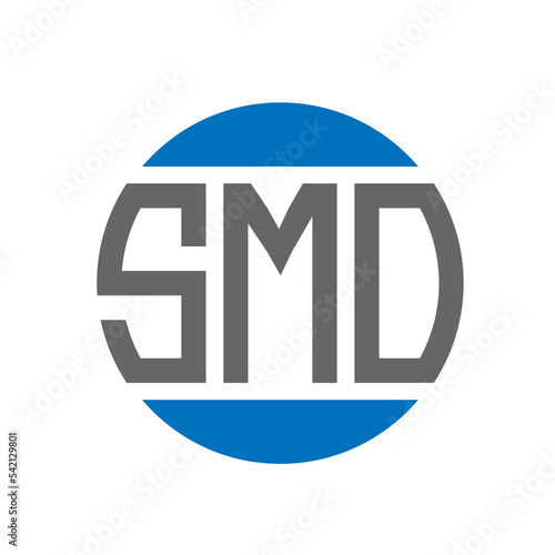 SMO letter logo design on white background. SMO creative initials circle logo concept. SMO letter design.