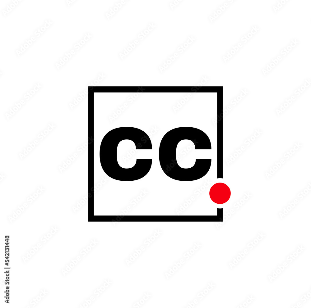 CC company name initial letters monogram. CC typography icon. CC company name initial letters monogram. CC typography icon.