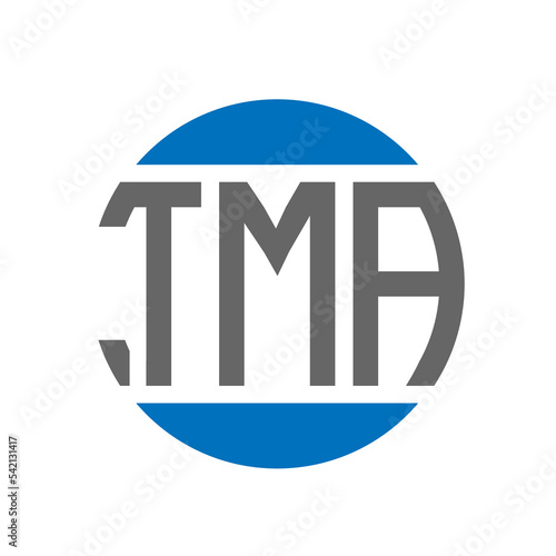 TMA letter logo design on white background. TMA creative initials circle logo concept. TMA letter design.