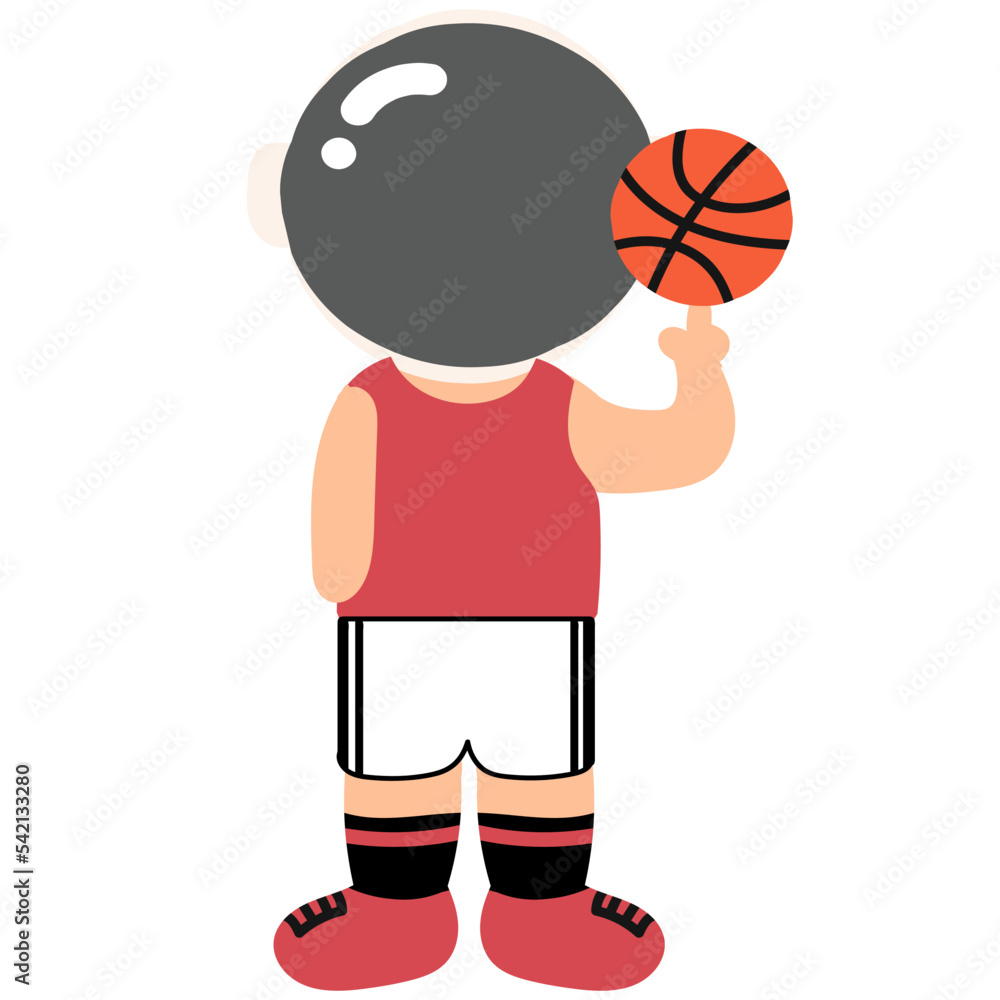 cute astrounaut childish hand drawn vector element cute astrounaut childish hand drawn vector element