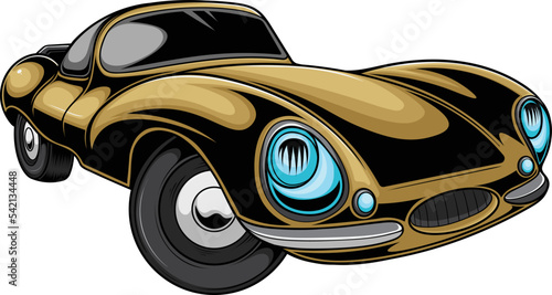 Vector illustration of vintage cars