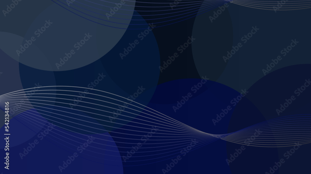 Abstract wavy lines on blue circle pattern on background. Abstract wavy lines on blue circle pattern on background.
