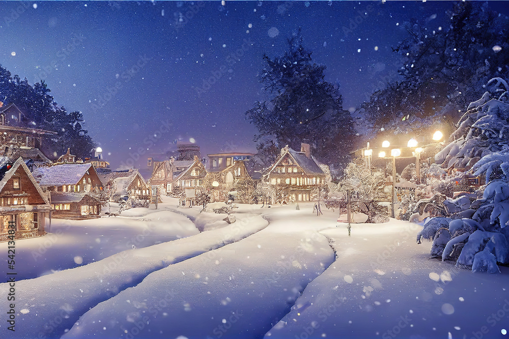 Naklejka premium Christmas atmosphere is everywhere, winter is coming