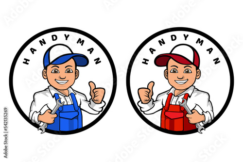 Handyman Illustration Design Icon Vector