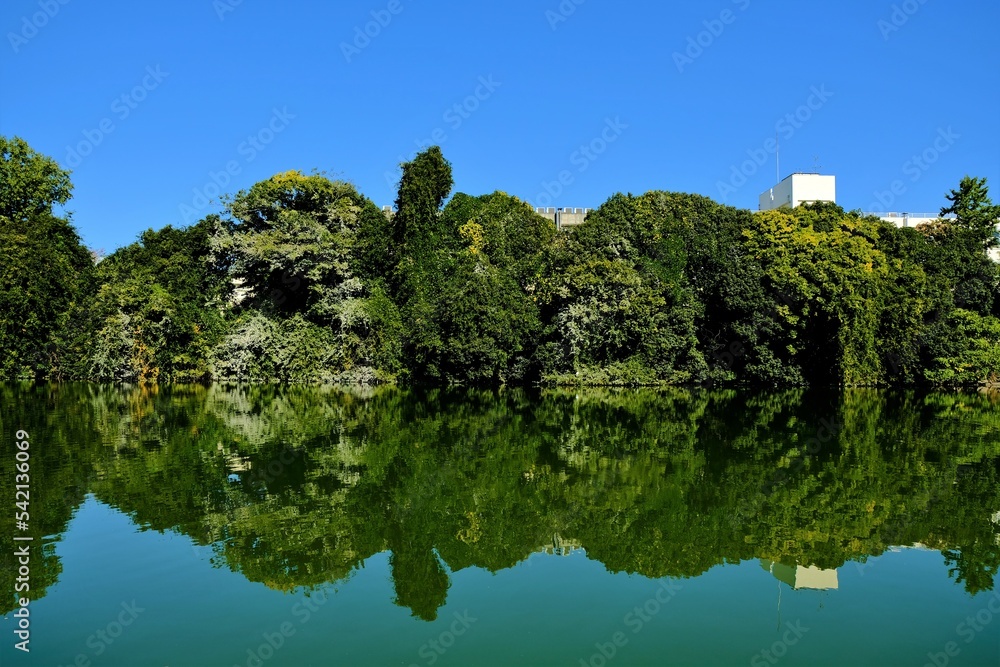 奈良県の城，郡山城跡，郡山城天守台展望施設，日本100名城，, 建築, 旅行, 空, 木, 道, 風景, 景色, 観光, 自然