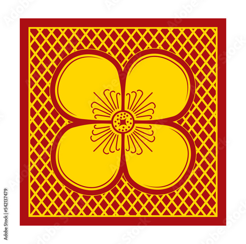 Sri Lankan traditional art designs vector illustration