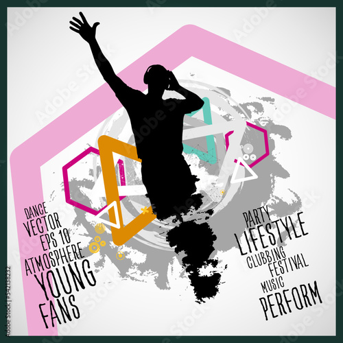 Nightlife and music festival concept. Vector illustration ready for banner or poster