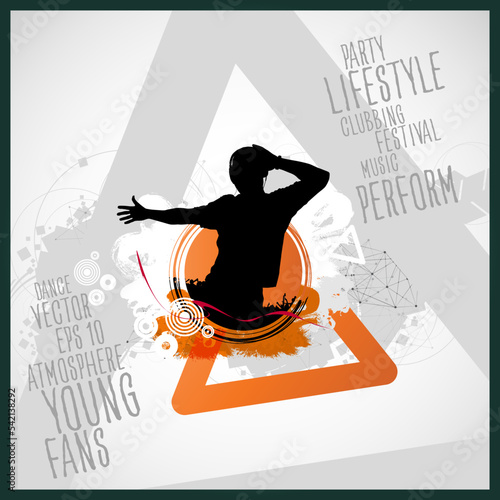 Nightlife and music festival concept. Vector illustration ready for banner or poster