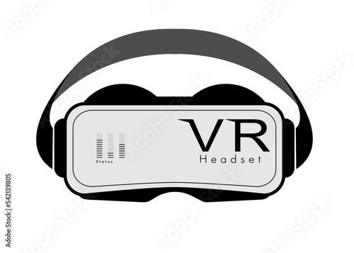 VR Glasses-Headset for Metaverse Technology. Visual reality concept. head-mounted device that provides virtual reality for the wearer.  