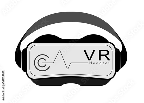 VR Glasses-Headset for Metaverse Technology. Visual reality concept. head-mounted device that provides virtual reality for the wearer.  