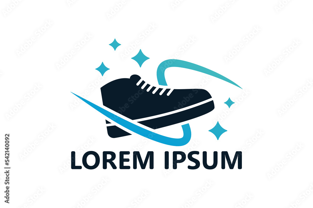 Cleaning shoe logo template design vector Cleaning shoe logo template design vector