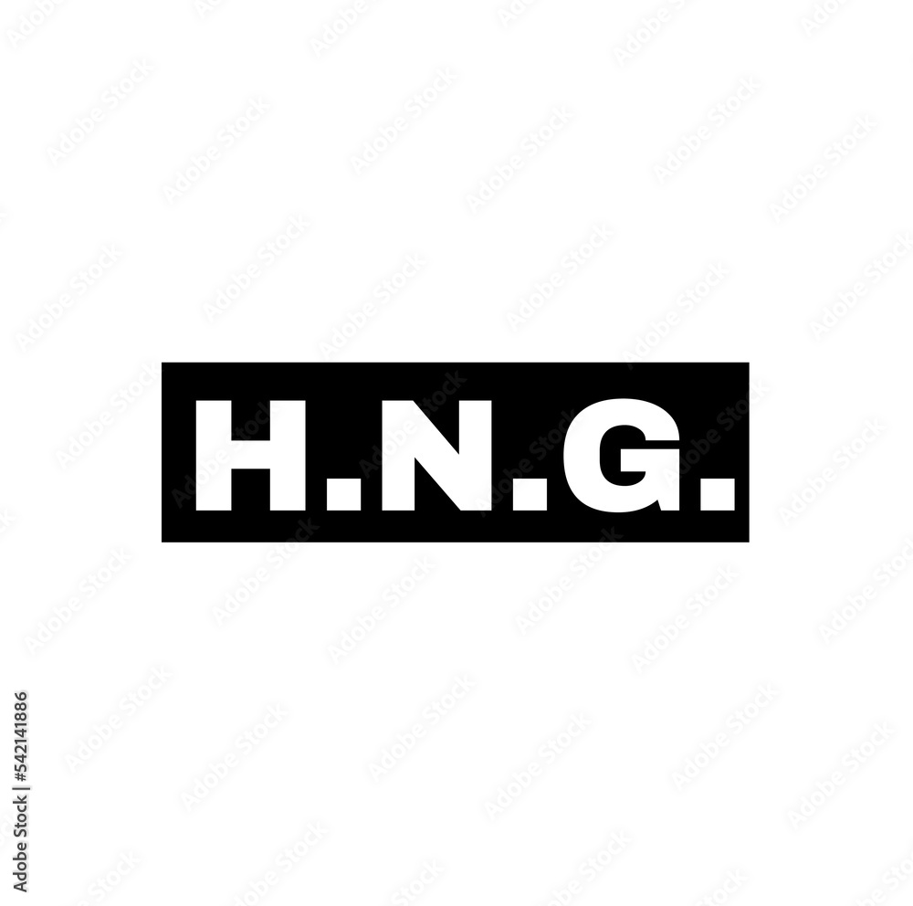 HNG company name initial letters icon. HNG monogram. HNG company name initial letters icon. HNG monogram.