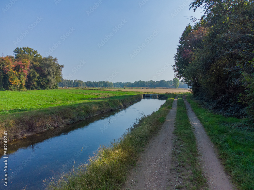 Small canal in the countryside