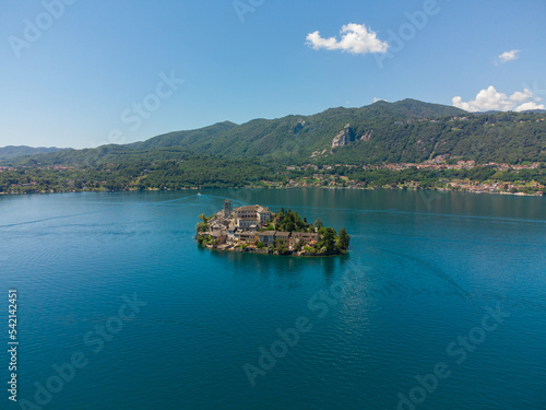 San Giulio Island in Lake Orta
