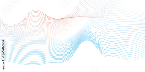 abstract background with lines wave red,blue,white,symbole line vector backdrop background.