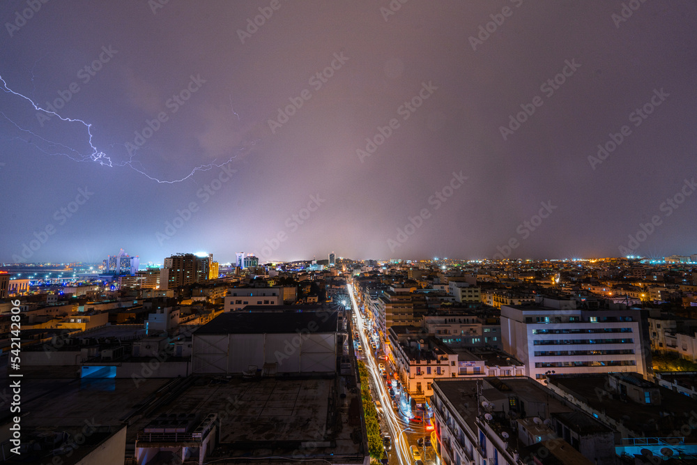 Tunis - Various views from the rooftops - Tunisia
Stormy night over Tunis