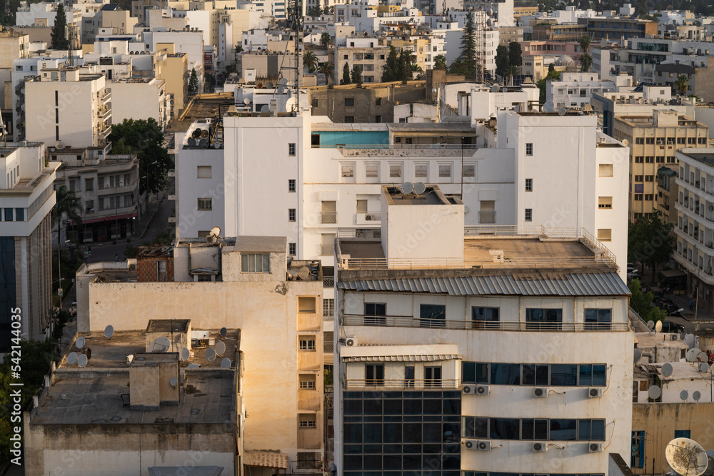 Fototapeta premium Tunis - Various views from the rooftops - Tunisia