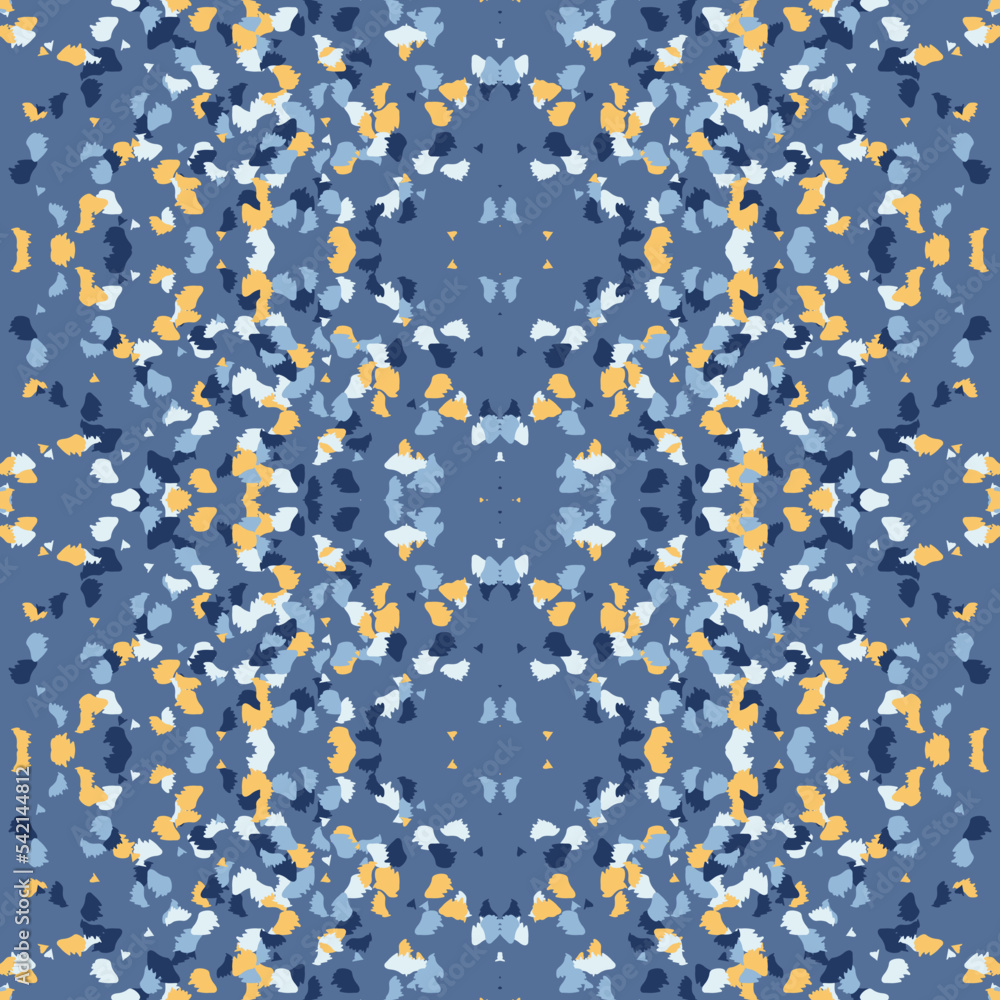 Seamless fractal pattern in vector format for printed fabrics or any ...
