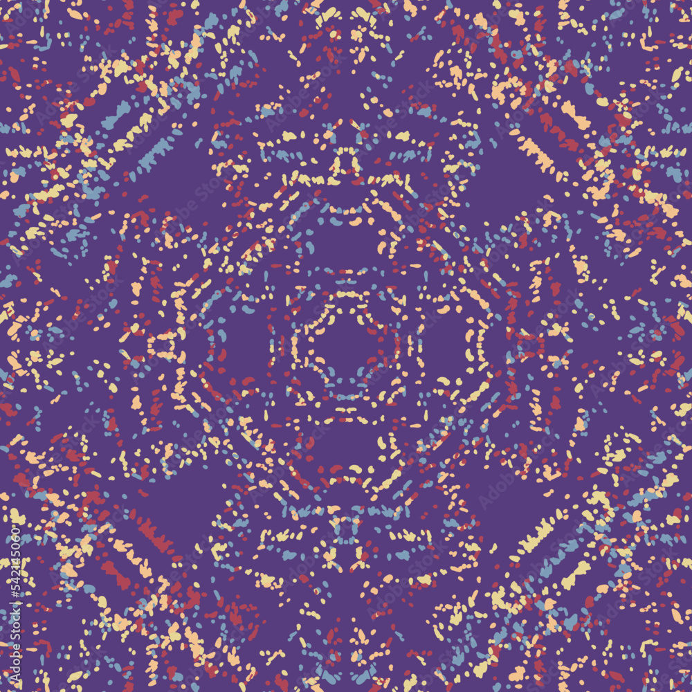 Seamless fractal pattern in vector format for printed fabrics or any ...