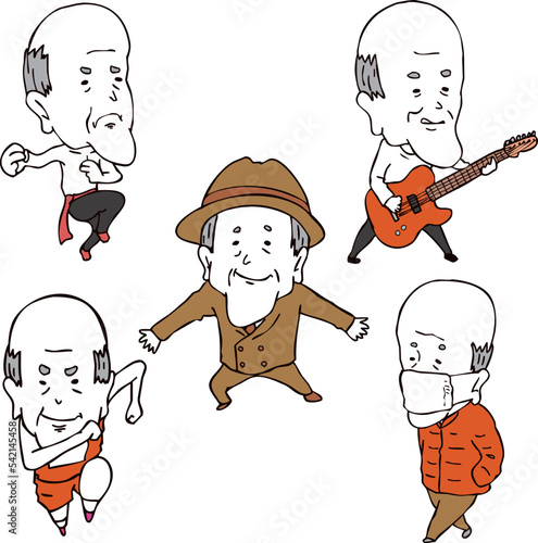 爺さんイラスト