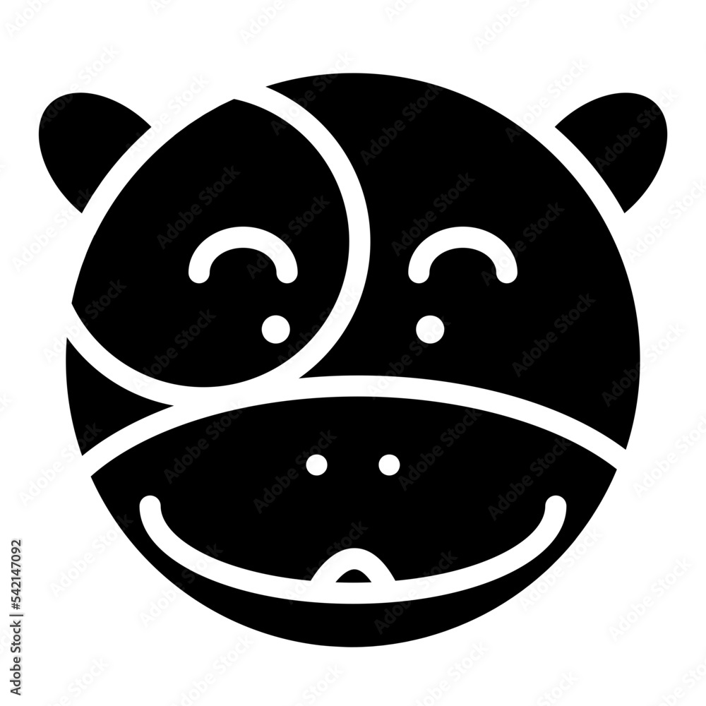 cow face cartoon icon cow face cartoon icon